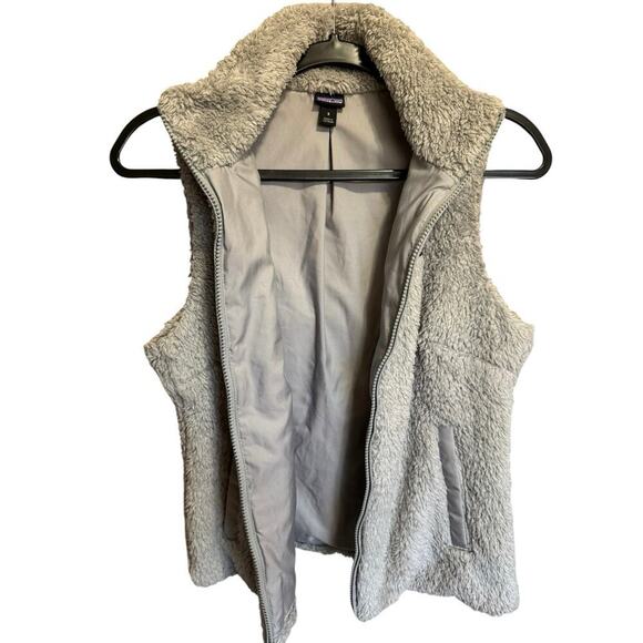 Patagonia Los Gatos Fuzzy Vest Sleeveless Outdoor Sherpa Drifter Gray Size Small - Picture 4 of 10